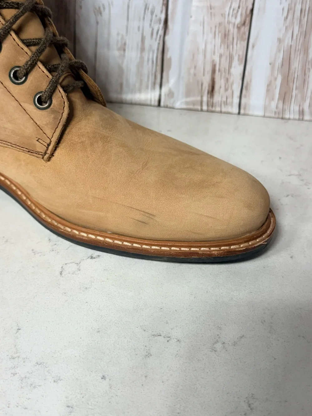 Nisolo All-Weather Andres Boots – Men’s Size 11.5– Tobacco Leather